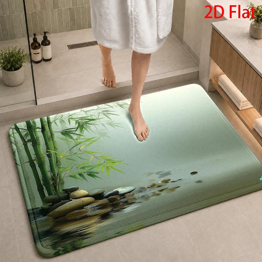 Bamboo Bath Mat - Keset Kamar Mandi Anti Air Bahan