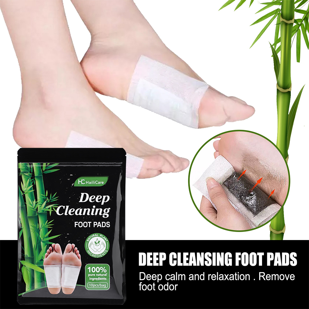 10 buah Koyo Kaki Arang Bambu  - Detox Foot Patch ulasan dan harga