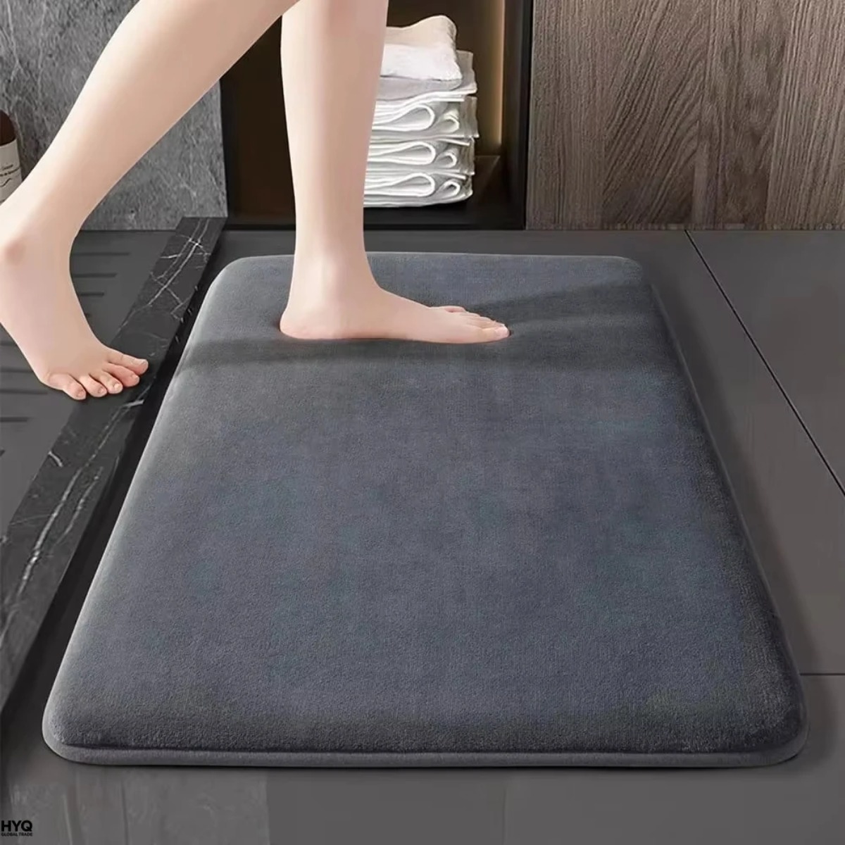 Keset Kamar Mandi Anti Selip S - Bamboo Bath Mat ulasan dan harga